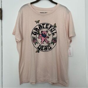 Lucky Brand Grateful Dead Band women’s T Shirt 
Dancing bear Small NWT